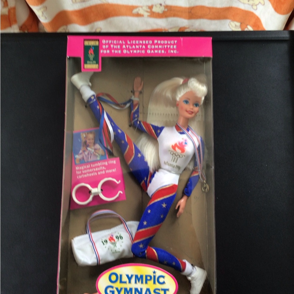 Barbie Olympic Gymnast Doll - Red, Blue, White